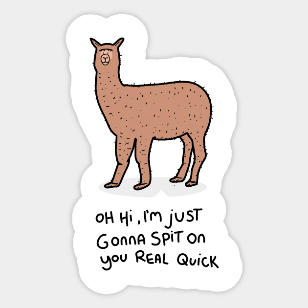 Grumpy Alpaca Sticker by grumpyanimals